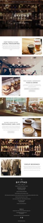 Hospitality Tourism Website Design Beyond The Pale