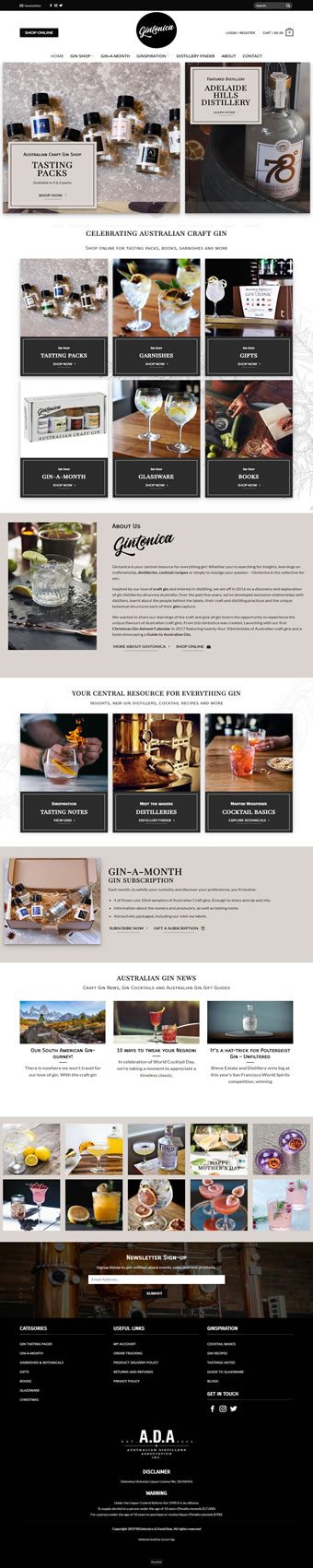 Our Work Hospitality Tourism Website Design Gintonica