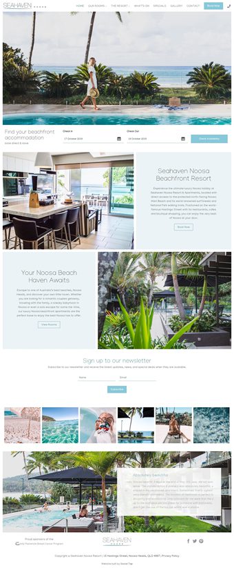 Our Work Hospitality Tourism Website Design Seahaven Noosa