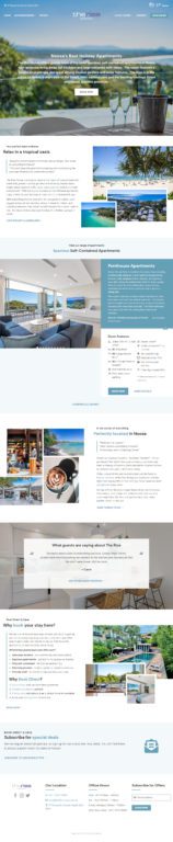 Hospitality Tourism Website Design The Rise Noosa