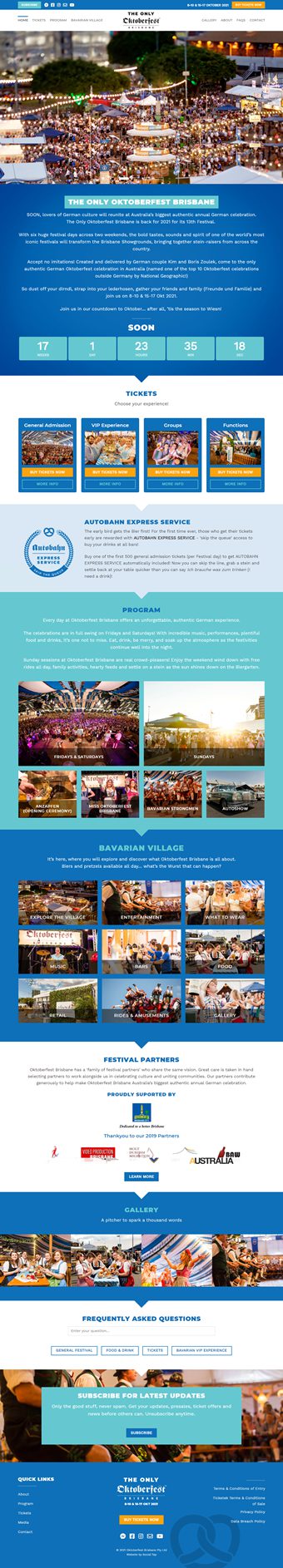 Our Work Hospitality Tourism Website Design Oktoberfest Brisbane