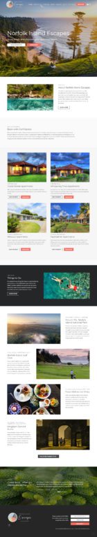 Hospitality Tourism Website Design Norfolk Island Collective