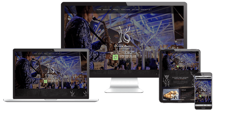 Sixteen Antlers Website Design