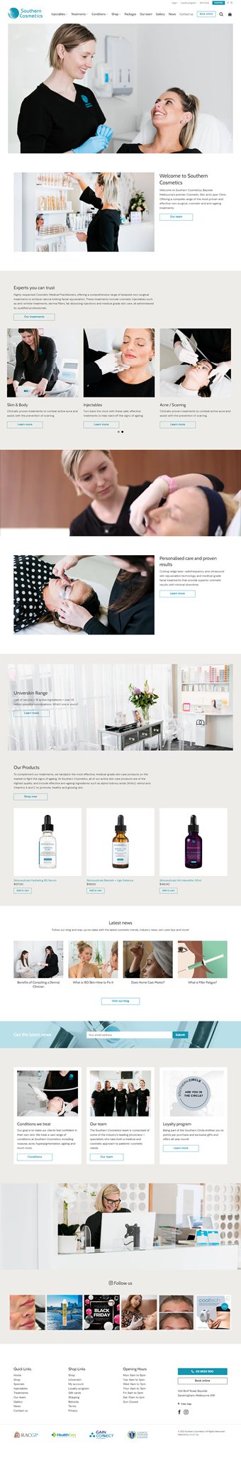 Our Work Hospitality Tourism Website Design Southern Cosmetics