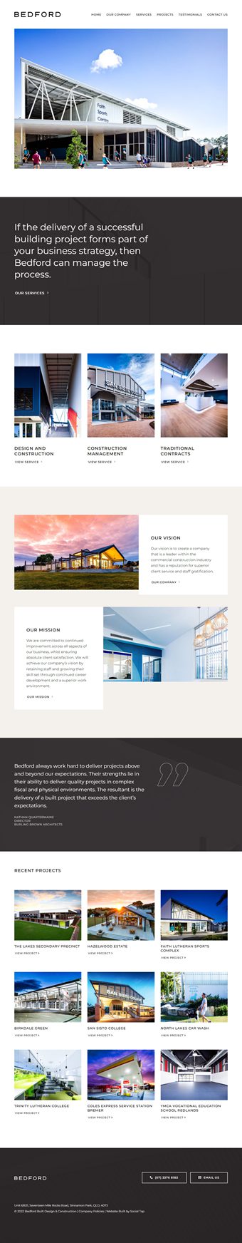 Our Work Hospitality Tourism Website Design Bedford Built