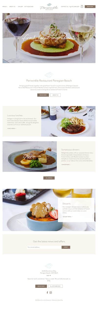 Our Work Hospitality Tourism Website Design Periwinkle