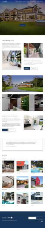 Hospitality Tourism Website Design Tyson Homes And Commercial