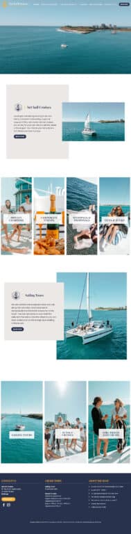 Hospitality Tourism Website Design Set Sail Cruises