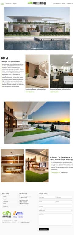 Hospitality Tourism Website Design Drm Design And Construction