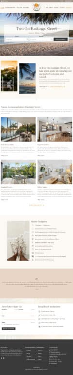 Hospitality Tourism Website Design Two On Hastings